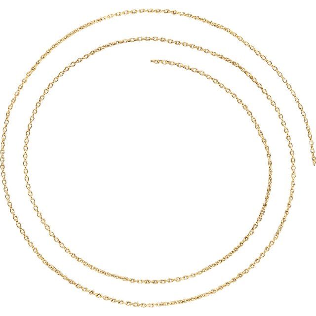 1.5 mm Cable Chain | 14k yellow gold