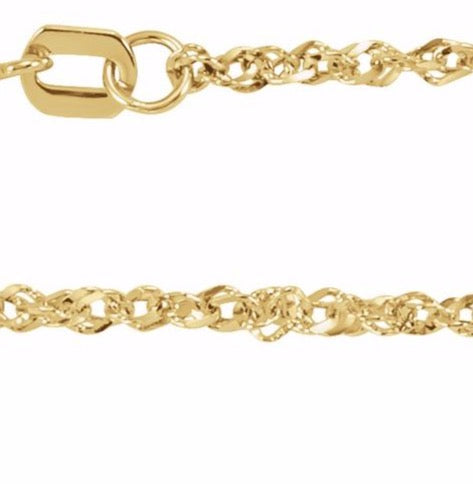 Rhaya Twist Chain | 14k yellow gold