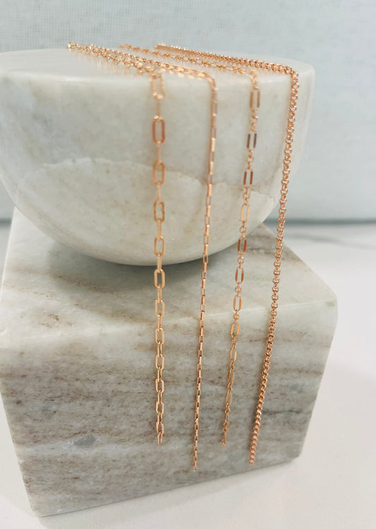 Rose Gold Fill Chains