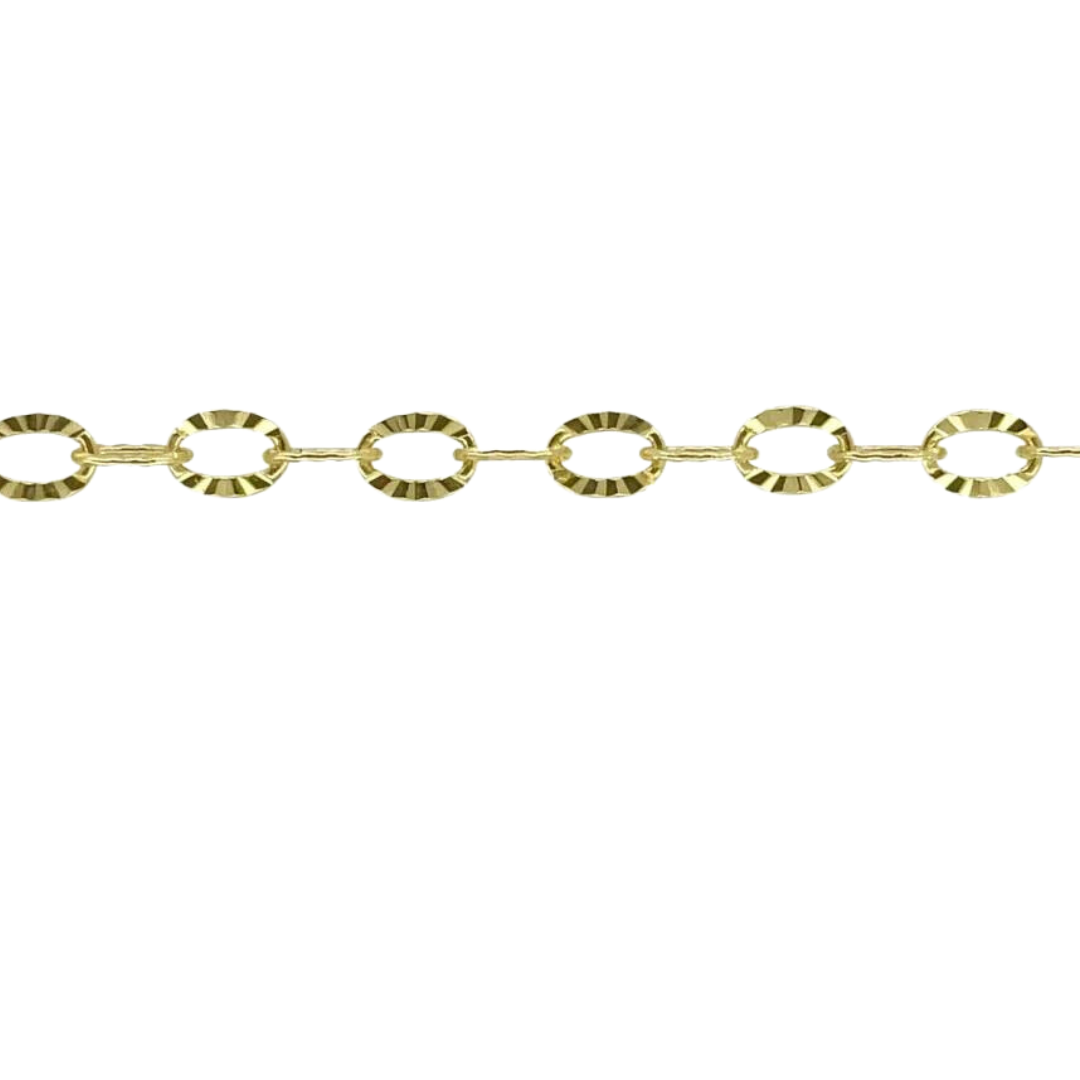 2.3mm Sunburst Chain | 14k yellow gold
