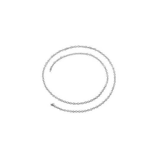 1.5 mm Cable Chain | 14k white gold